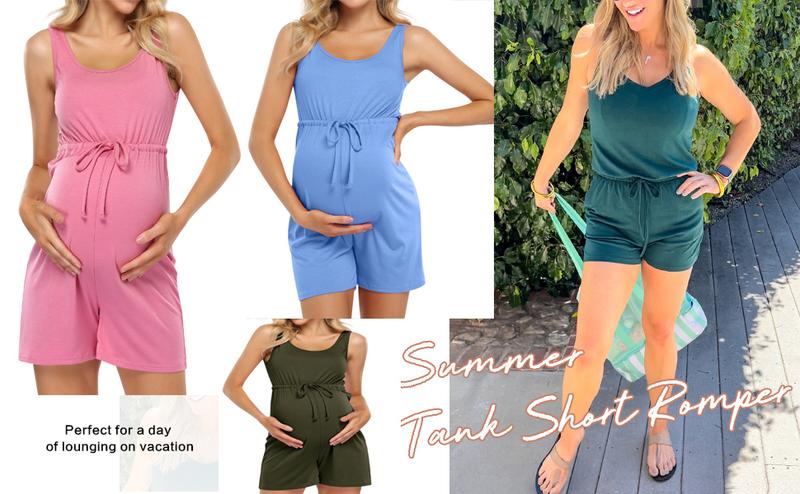 GARVEE Vestido de maternidad para mujer, cuello redondo, sin mangas, camiseta de verano, forro polar verde con licencia oficial de star wars silent one crew., XL