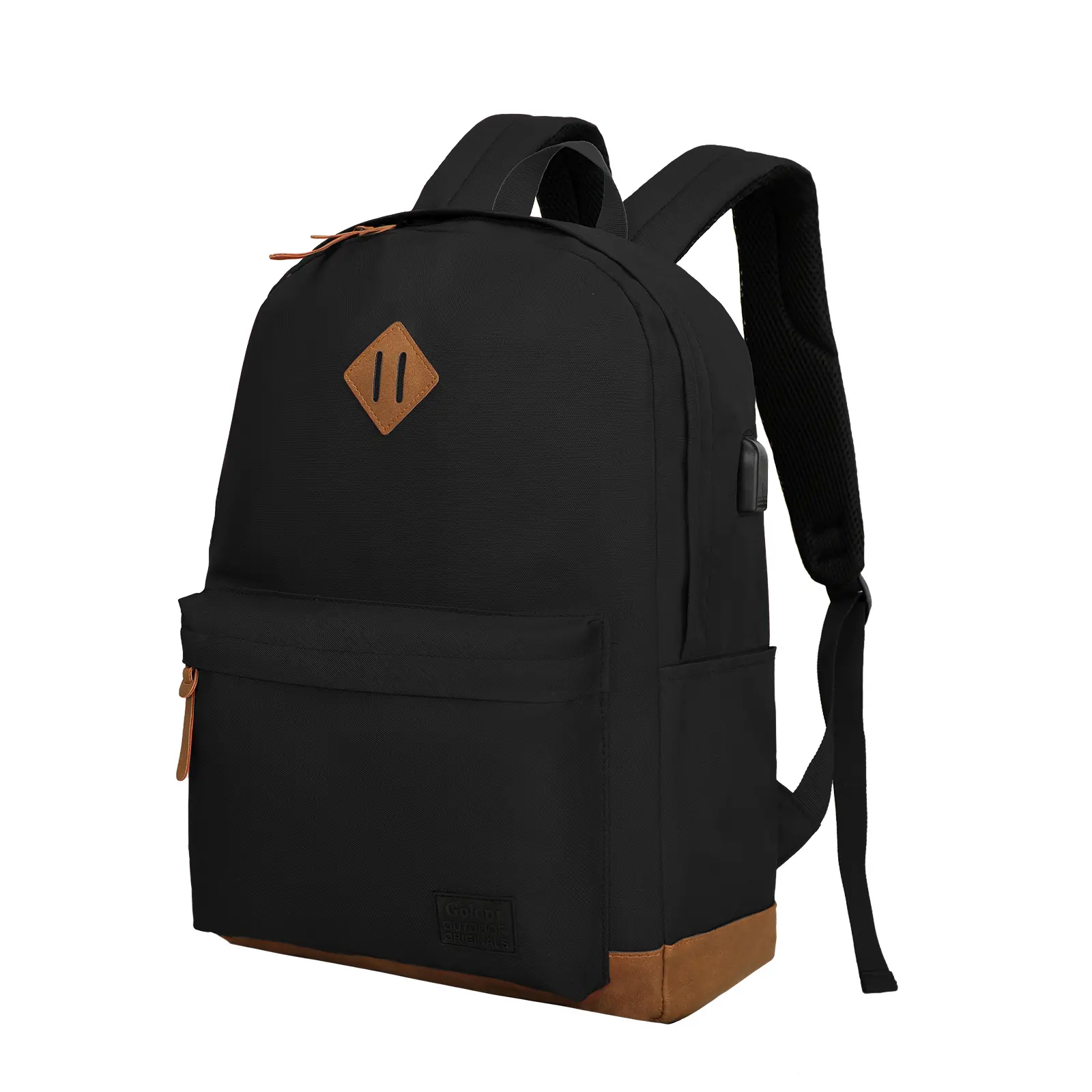 Travel Laptop Backpack for Men Women - Water Resistant Durable Work Bag with USB Charging Port, Carry On College Business Rucksack (Fits 15.6" Computer)