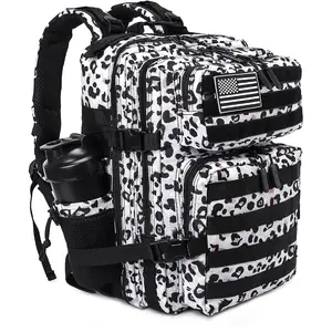 Tactical Military Backpack for Men and Women 25L/35L Army Assault Pack Bag Small Rucksack with Bottle Holder