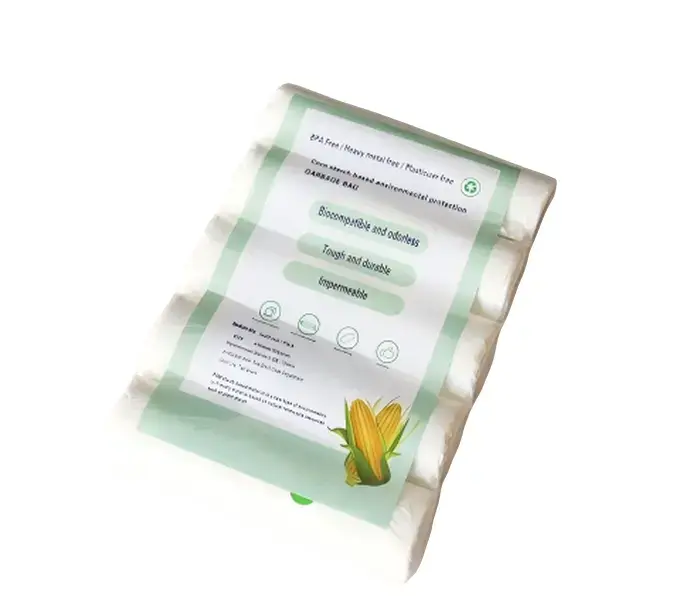 Compostable Trash Bags，bin bag，Biodegradable garbage bags made from corn starch，Based for Kitchen Bathroom Bedroom Office Trash Can