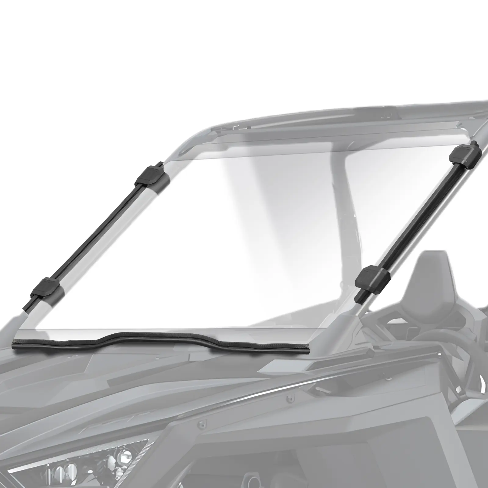 StarknightMT 5mm Thick Polycarbonate Front Windshield, Scratch-Resistant, Waterproof, Anti-UV Radiation, 95% Light Transmission Rain Protection Accessory Compatible with 2020-2024 Polaris RZR PRO XP/XP 4