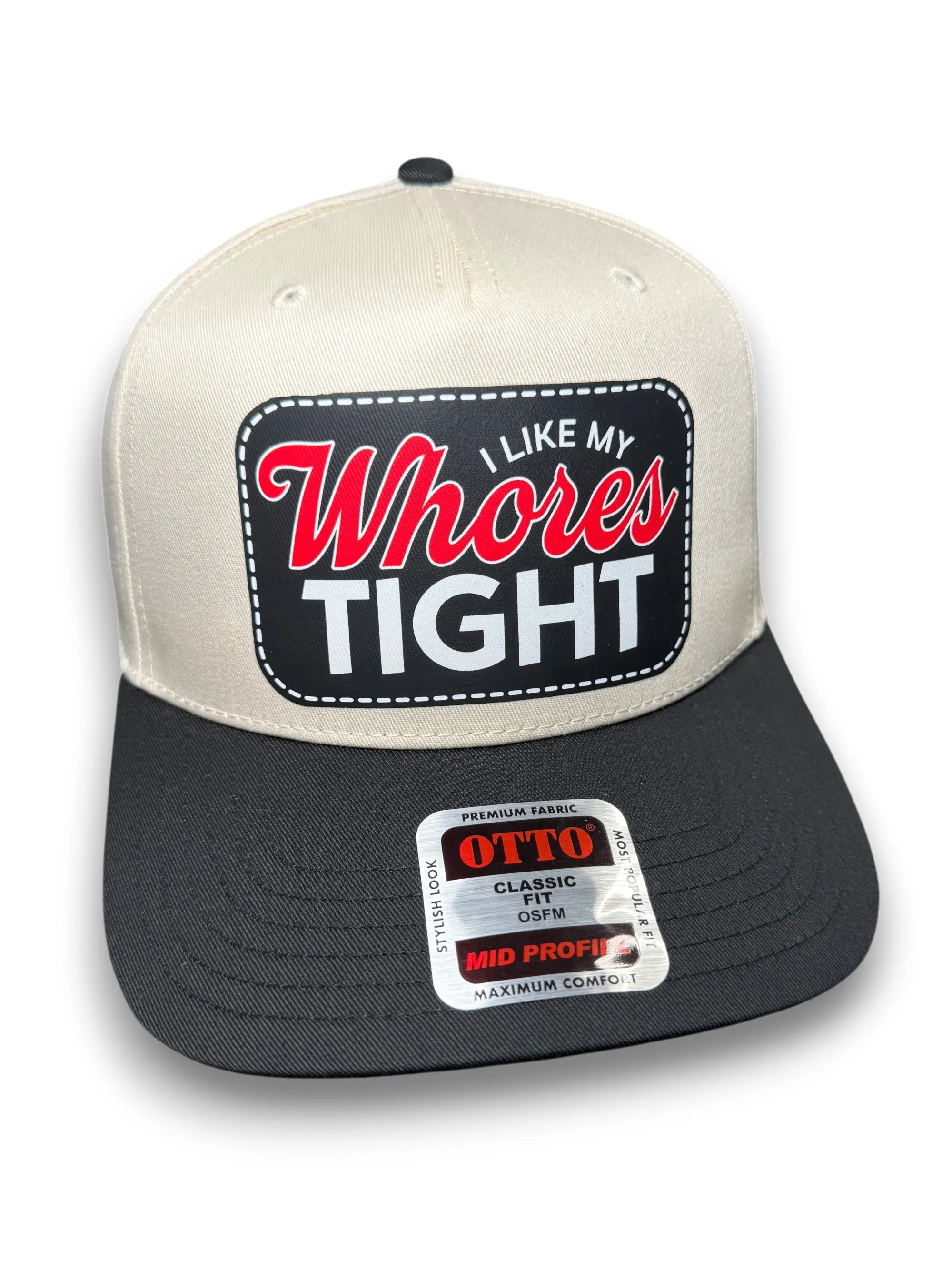 I Like My Wh*res Tight | Funny Canvas Snapback Hat by Luckless Outfitters