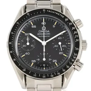 Pre-owned Omega Stainless Small Leather Goods Speedmaster Steel Watch