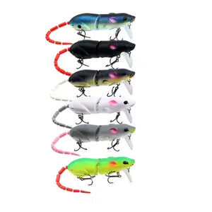 Bionic Mouse Lure 15.5g/15.5cm, Far Casting Pencil Minnow, Artificial Fishing Bait, Realistic Design, Ideal for Bass & Trout