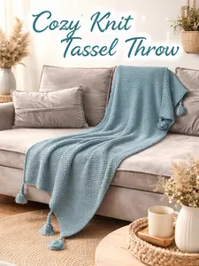 Modern Home Knit Cozy Blanket