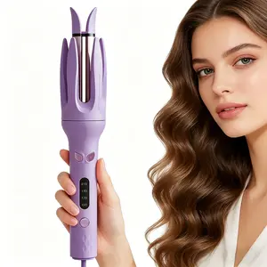Automatic Hair Curler, Automatic Curling Iron with 4Temperatures,Dual Voltage Rotating Curling Iron with 11/4inch Fast Heating and Auto Shut-Off Mother's Day Gift Idea
