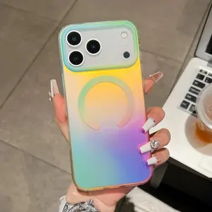 Skin-Feel Ink Color Changing Magnetic Protective Case, Shockproof Full Cover For iPhone 17 16 15 14 Pro Max (4 Colors)