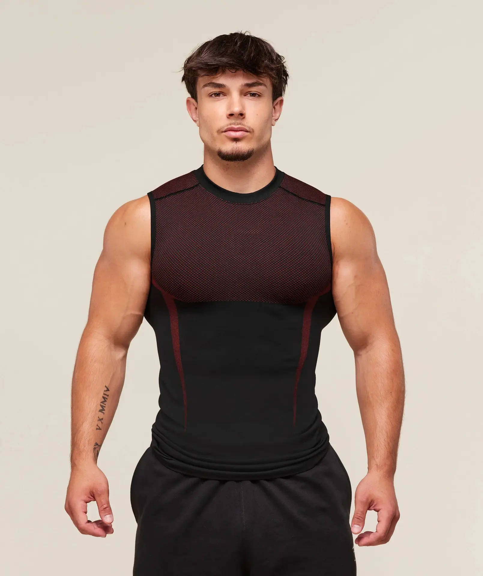 (CLEARANCE) Onyx Seamless Tank Top, Men's Shirt, Seamless T-Shirt (WITH LOGO)