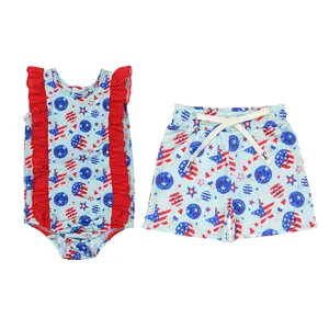 4th of July Matching Swimsuits for Girls & Boys!  Cool, Comfy & Breezy in Blue