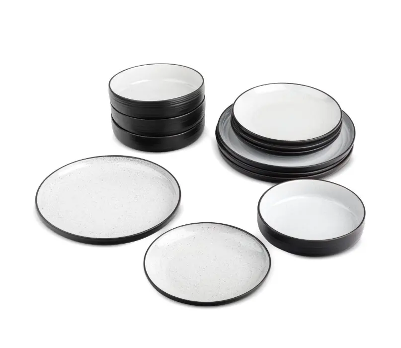 Yellowstone Beth 12-Piece Ceramic Dinnerware Set