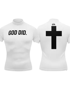 "GOD DID" High Collar Compression Shirt