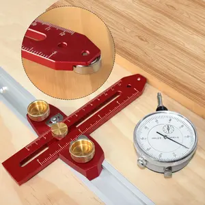 Table Saw Alignment Gauge, Calibrator Dial Indicator, Thin Rip Jig, Table Saw Jig Guide, Woodworking Tool, Table Saw Accessories for Repeat Narrow Strip Cuts