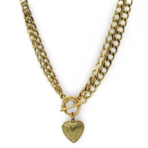 Double Heart Necklace - Elegant Design, Classic Style, Perfect for Any Occasion