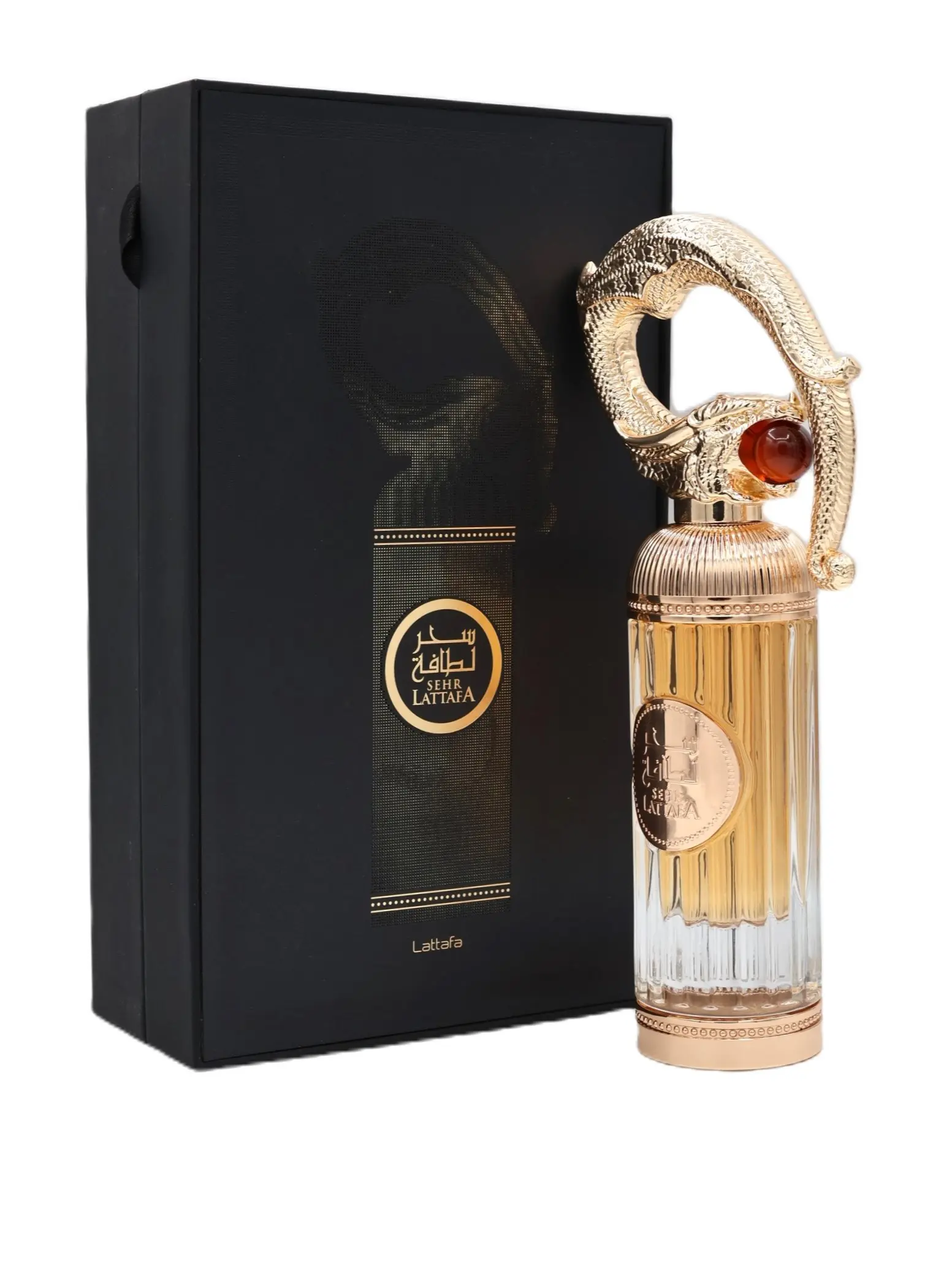 Lattafa Sehr Unisex Oriental Eau de Parfum Spray - Spicy Woody Gourmand Fragrance with Cinnamon, Vanilla, Amber, Jasmine - 3.4 oz - Perfumes for Women, Men's Cologne, Fragrances, Vanilla Scents, Arab Perfume, Limited Edition, Adults