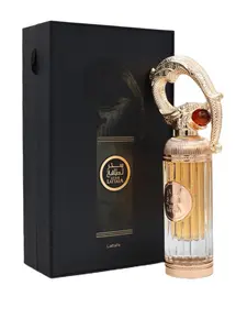 Lattafa Sehr Eau De Parfum 3.4FL.OZ For Men - Woody Floral Musk Fragrance with Bitter Almond & Cinnamon Top Notes