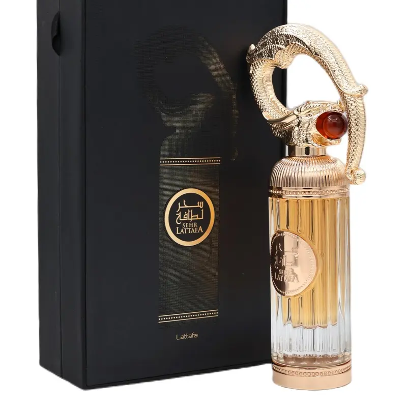 Lattafa Sehr Unisex Oriental Eau de Parfum Spray - 3.4 oz Aromatic Spicy, Earthy Woody, Luxurious Gourmand Spice EDP (Cinnamon, Vanilla, Amber, Jasmine) - 2024 Launched Limited Edition Arab Adult Fragrance, Amber Vanilla Fragrances