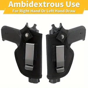 1 Piece Universal Concealed Carry Holster, Suitable for 9mm, Fits G17, 19, 23, 26, 27, 42, 43 S&W M&P Sig and Similar Models