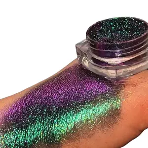 Super Sparkle Chameleon Eyeshadow Pigments | Loose Multichrome Powder Gel eye cosmetic