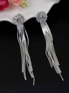 New Long Tassel Earrings Temperament Women Dangle Earrings Simulated Pearl Pendants Drop Earrings Engagement Ear Jewelry
