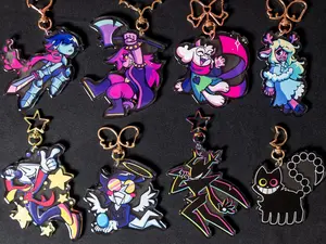 Deltarune Acrylic Keychains || Kris, Susie, Ralsei, Noelle, Spamton, Tenna, Friend, The Knight