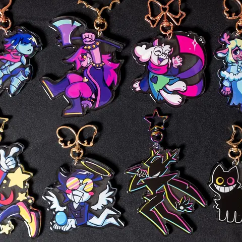 Deltarune Acrylic Keychains | Double - sided Keychain Keychain Series