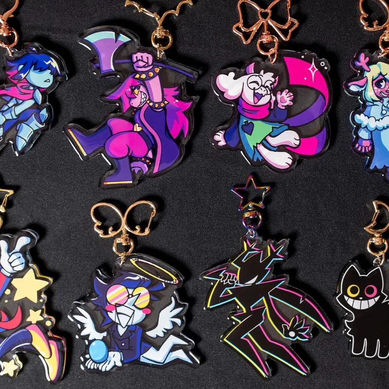Deltarune Acrylic Keychains | Double - sided Keychain Keychain Series
