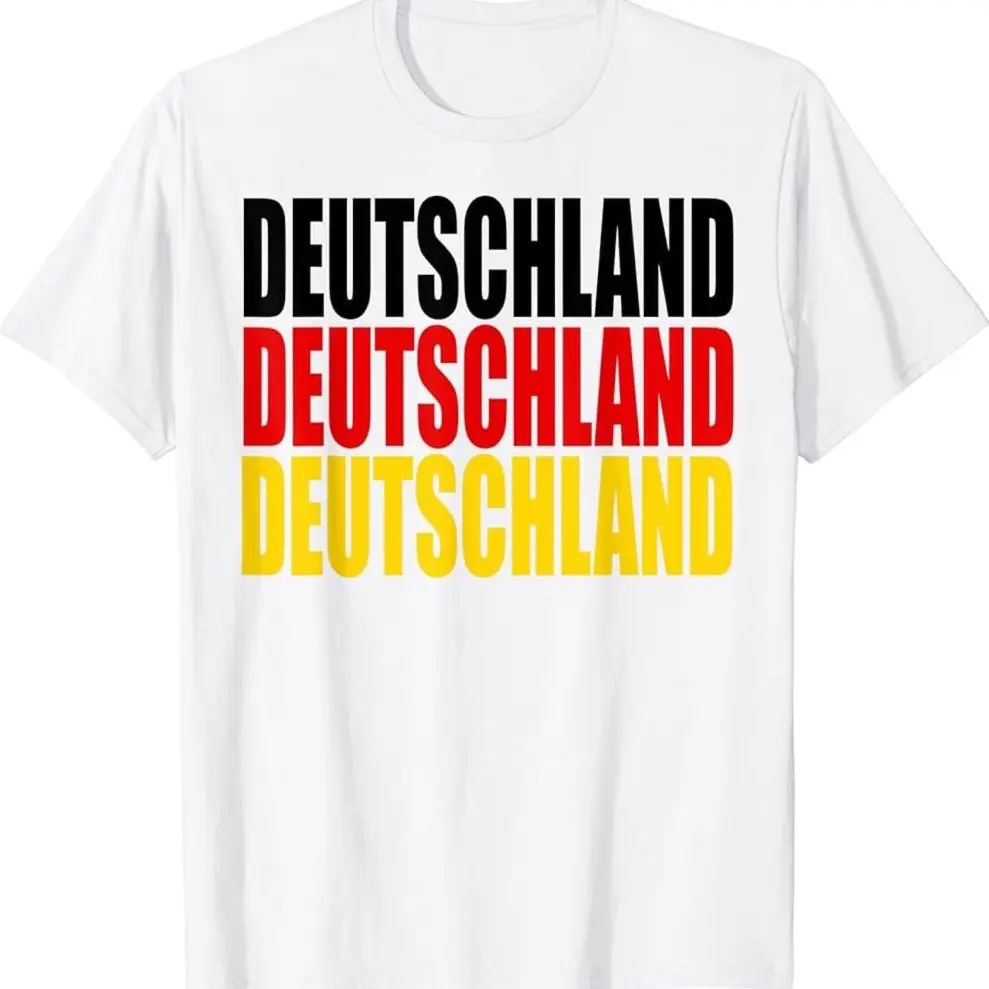 Deutschland Fussball T-shirt 3X Germany Soccer Jersey with Flag