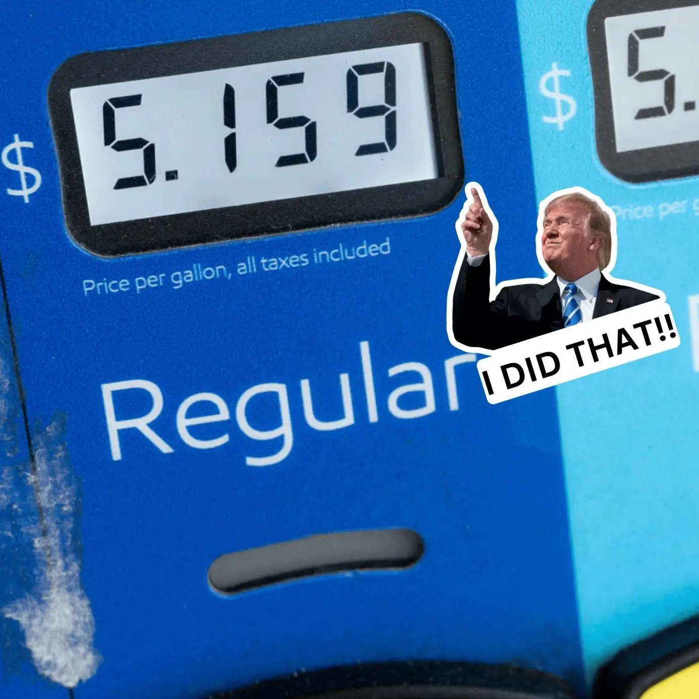 I Did That Trump Sticker - Vinyl Sticker, Water Resistant, 1.5" x 1.5", Anti-Trump, Meme Sticker, Fdt