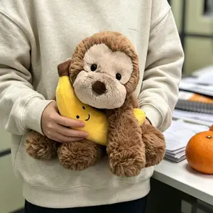 1PC Cute Smudge Monkey Plush Doll, Stress‑Relief & Comfort Pillow, A Heartwarming Gift for Friends, Family or Partners