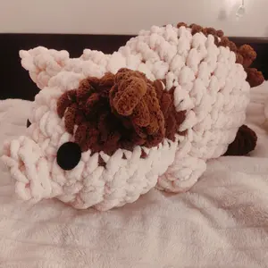 Huge Pig- Handmade Crochet Stuffed Animal Pig Amigurumi Toy Decoration Plushie