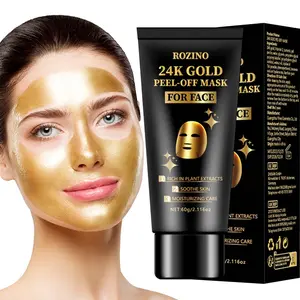 24k Gold Peel-off Mask, Luxurious Facial Treatment Lifting & Deep Nourishment Mask, Moisturizing Hydrate Moisturize Facial Mask for Women & Men, Moisture