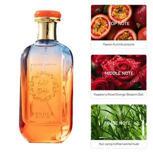 100ML Arabic Middle East Perfume for Men and Women, Floral Fruit Food Fragrance, Long-Lasting, Mystical Exotic Style, Saudi High-Quality Sandalwood