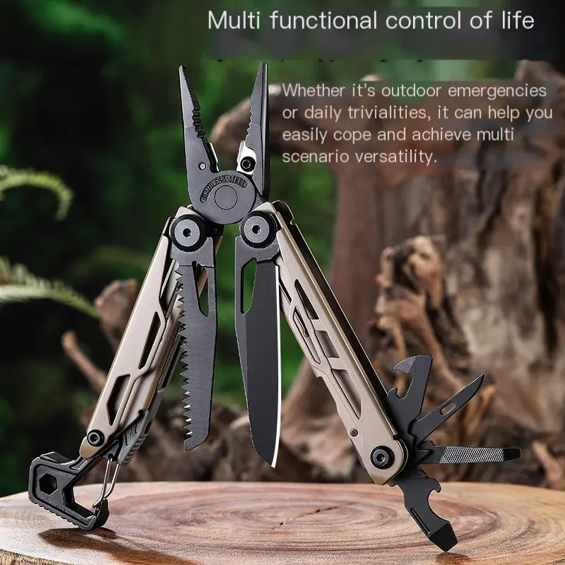 25-in-1 Multi-Tool Outdoor Survival EDC Pliers Bottle Opener for Hikers and Campers Compact Design Versatile Tool Portable Tool Accessories Stainless Steel Tool Durable Hand Tools Multifunctional Toolkit,father'sdaygifts,campingessentials,campinggear