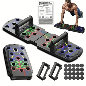 14 in 1 foldable Push Up Rack Board Train Gym Fitness System Workout Exercise Stands for Body Training