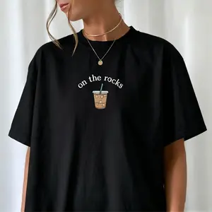 Coffee Lover Shirt, Iced Coffee Tee, Funny Coffee Shirt, Trendy Coffee Graphic Tee, Gift for Coffee Lovers