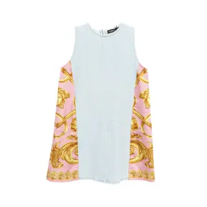Pre-owned VERSACE Cotton Small Leather Goods Medusa Dress