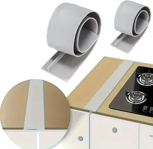 2 Pack Flexible Kitchen Stove Gap Covers,  Gap Fillers Between Counter and Stovetop,Washer, Oven, Dryer, Easy to Wipe,  grade  material (Gray,21in)