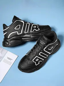 1 Pair of Couple Style Retro Chunky Dad Sneakers | Street Trendy Style | Color-Block Lines + Breathable Upper + Shock-Absorbent Heel | Daily Streetwear & Campus Looks, Must-Have Retro Shoes for Trendsetters, Sports Shoes