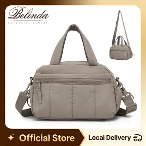 Belinda Quilted Down Tote Bag, Viral Crossbody Bag for Women, Lightweight Shoulder Bag for Work & Travel, Casual Multi-Functional Daily Commute Bag, Waterproof High Quality, Gift for Women
