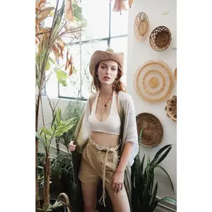 Solid Padded Halter Bralette