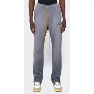 RHUDE Authentic Men's Sundry Steele Heavyweight Embroidered Logo Sweatpants SM MSRP: $765.00