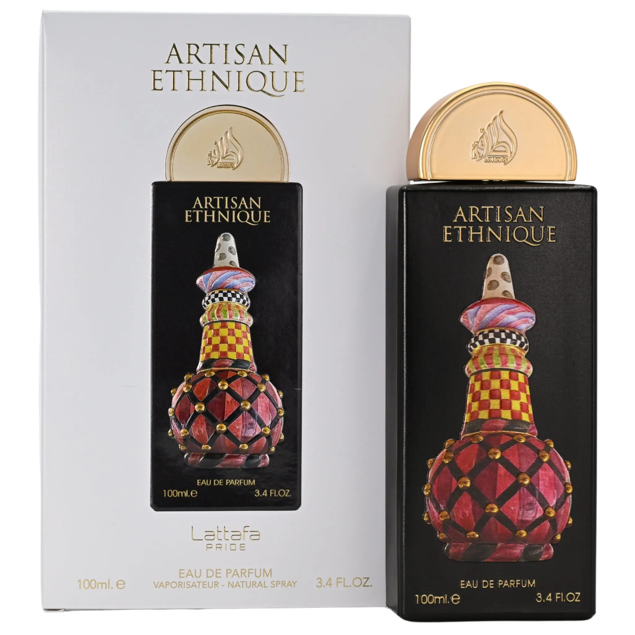 Lattafa Artisan Ethnique Unisex Eau de Parfum (EDP) - 3.4 fl oz Gourmand EDP Fragrance, Cocoa Aromatic Blend, Longlasting Unisex Scent, New in Box, Gourmand Fragrance