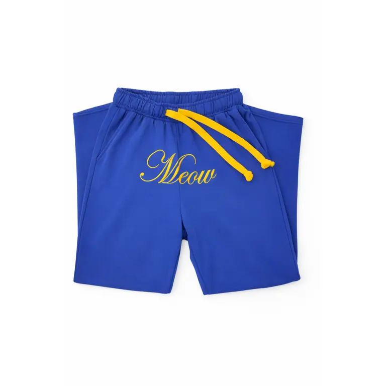 Meow Royal Blue Sweatpants