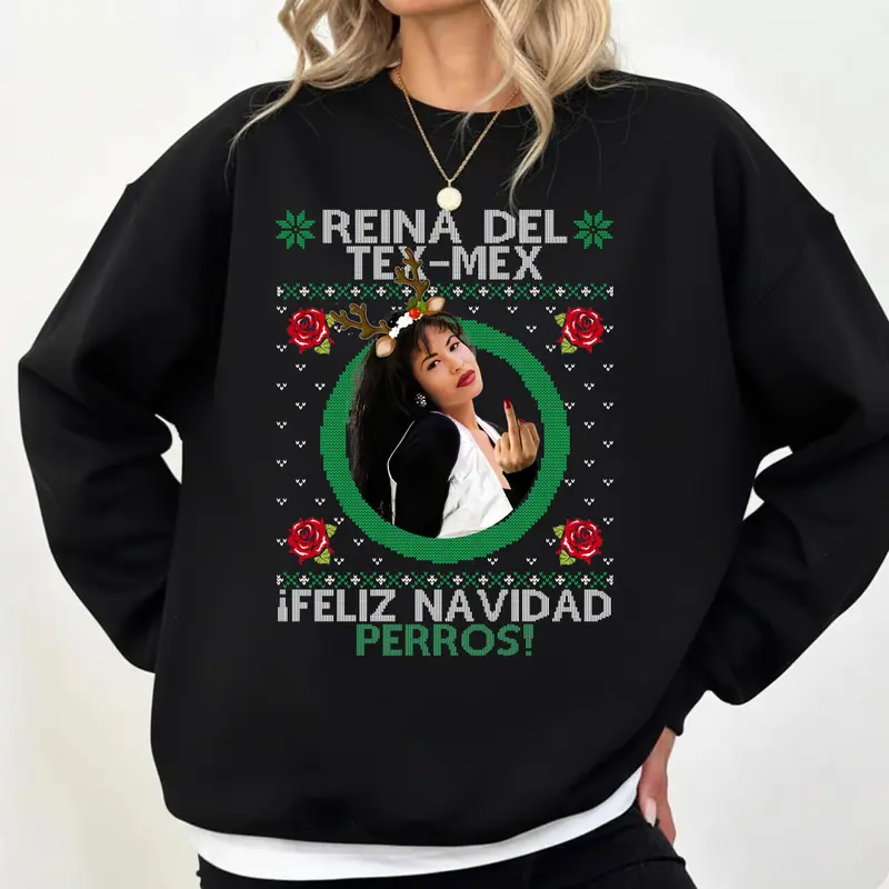Selena Reina Del Dex Mex Christmas Vintage Shirt Sweatshirt Hoodie