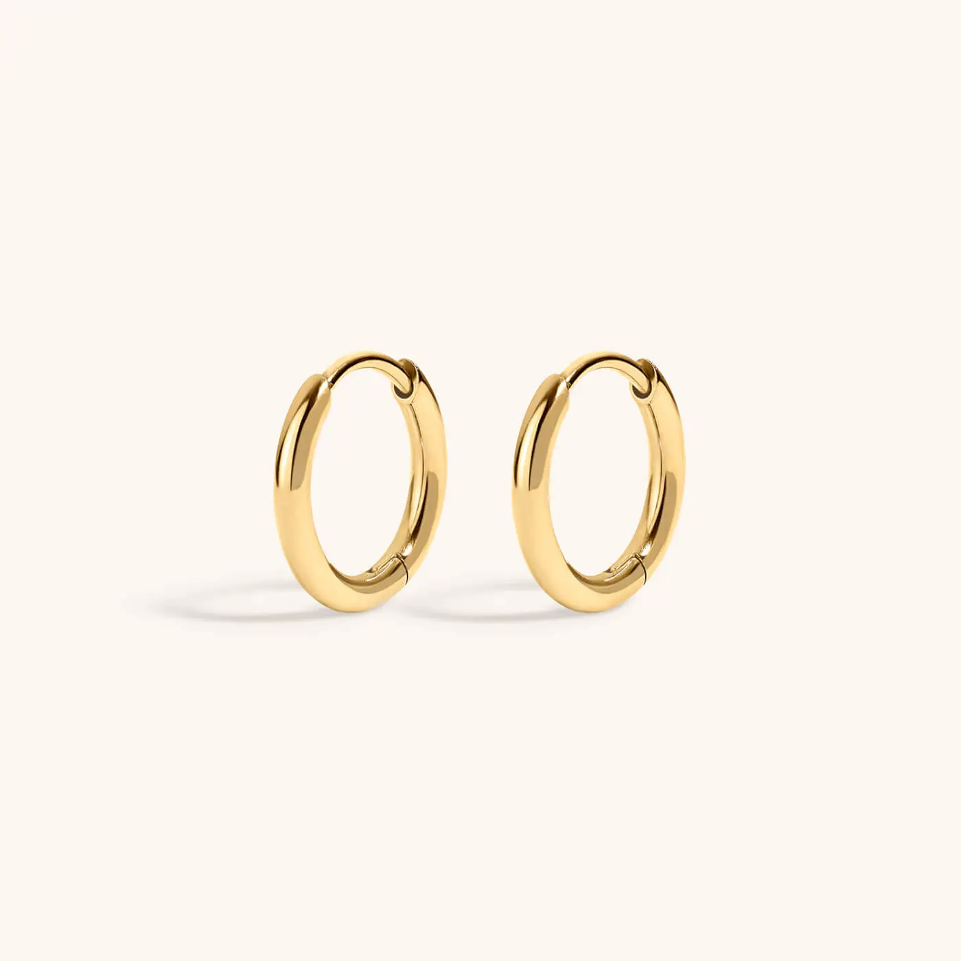 Simplistic Titanium Mini Huggie Hoop Duo Earrings, 11mm, 0.40g, Daily Wear, Ideal for First or Second Lobe Ear Stacking