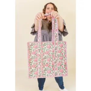 Signature Farylina Quilted Tote Bag - FINAL SALE