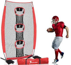 5X7FT Football Practice Catching Goal Punting Pitching Nets - Football Throwing Field Goal Kicking Net for Quarterbacks with Hooks Throwing Accuracy Passing Training Target Net Footballequipment