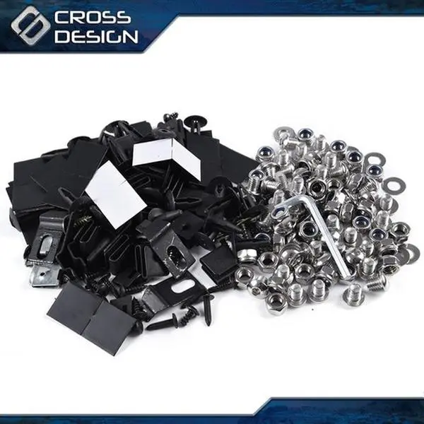 CROSSDESIGN Screw-Bolt Fender Flare Hardware Kit - Universal Pocket-Rivet Style Automotive Accessory, Aftermarket Replacement for Chevy Vehicle Fenders, Car Accessory