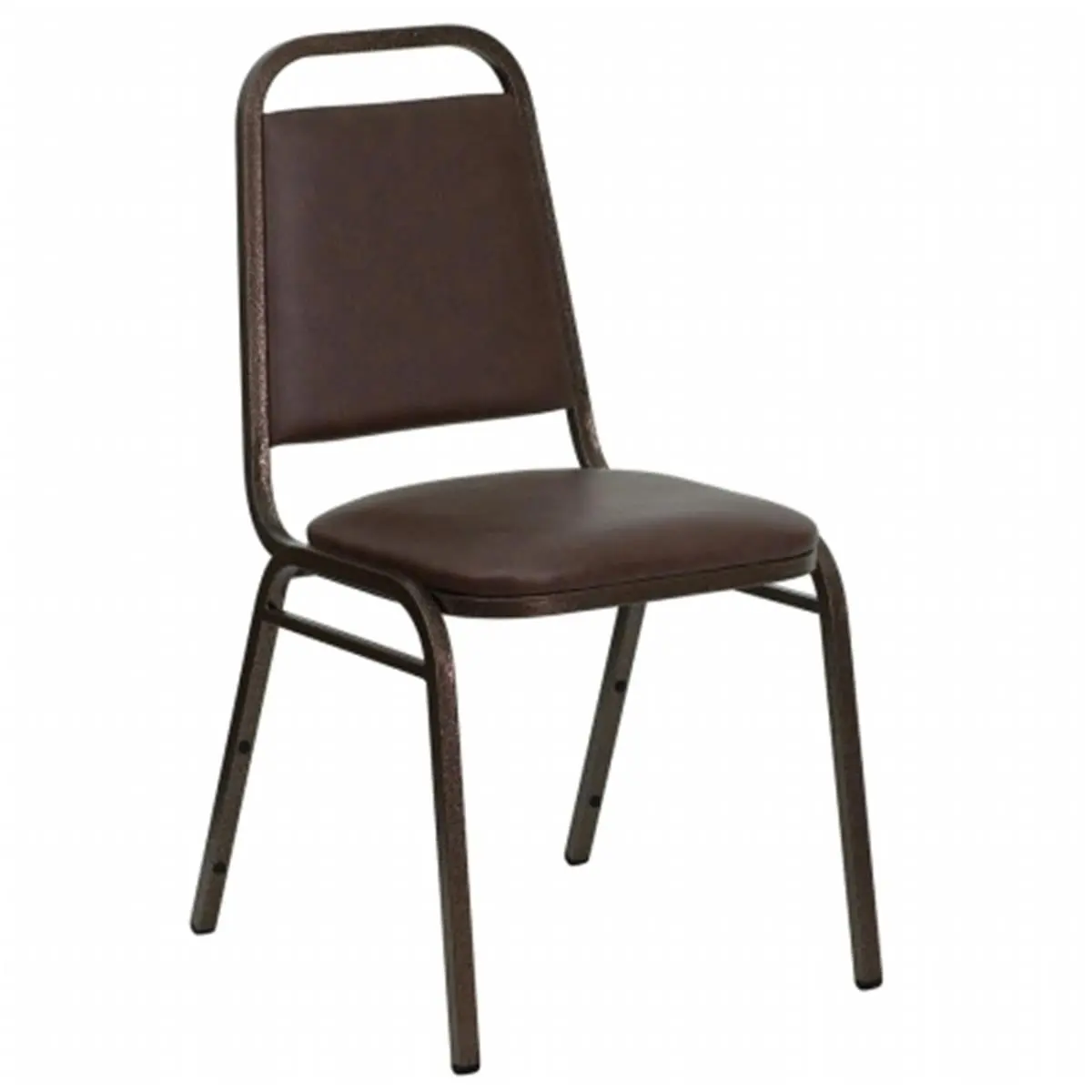 Flash Furniture Hercules Stacking Armless Chair, Trapezoidal Back (14.5"(w) x 15.5"(h)), Padded Foam Seat, Bumper Guards, 17.5"(w) x 20.25"(d) x 34"(h), Outdoor Chairs, Banquet