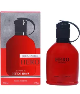 FOR MEN RED HERO EAU DE COLOGNE PARFUM PERFUME 3.4oz